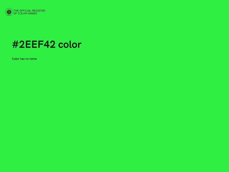 #2EEF42 color image