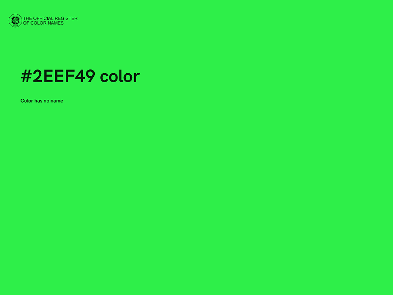 #2EEF49 color image