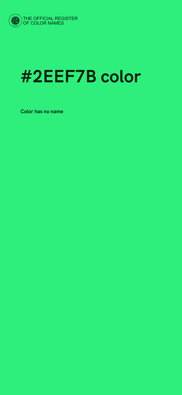 #2EEF7B color image
