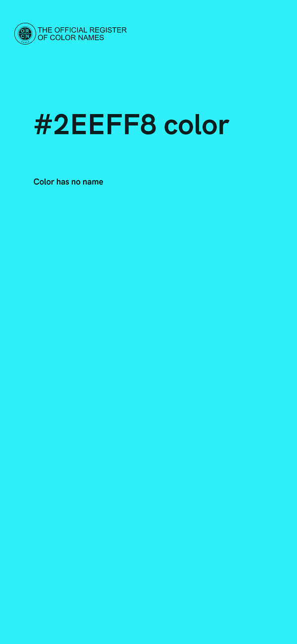 #2EEFF8 color image