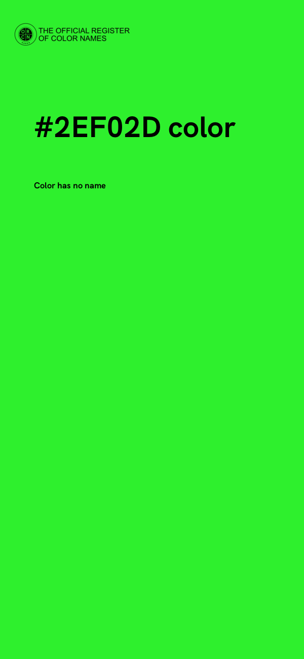 #2EF02D color image