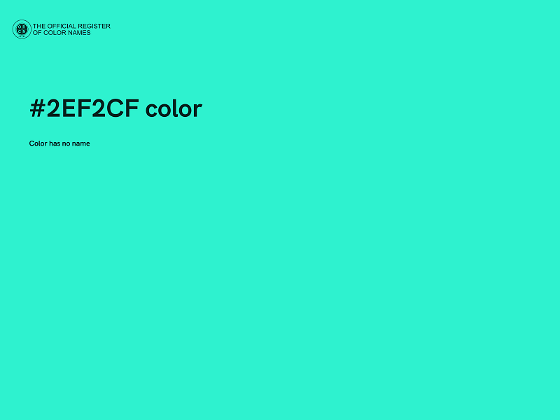 #2EF2CF color image