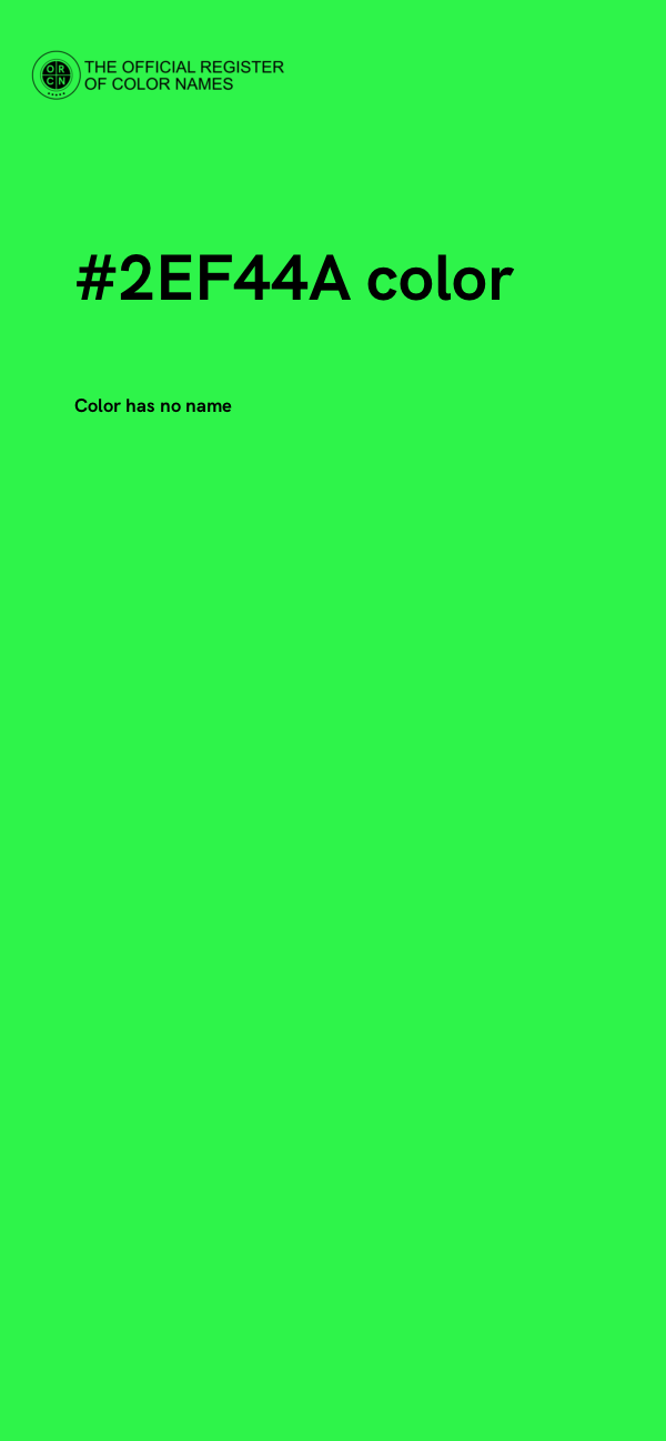 #2EF44A color image