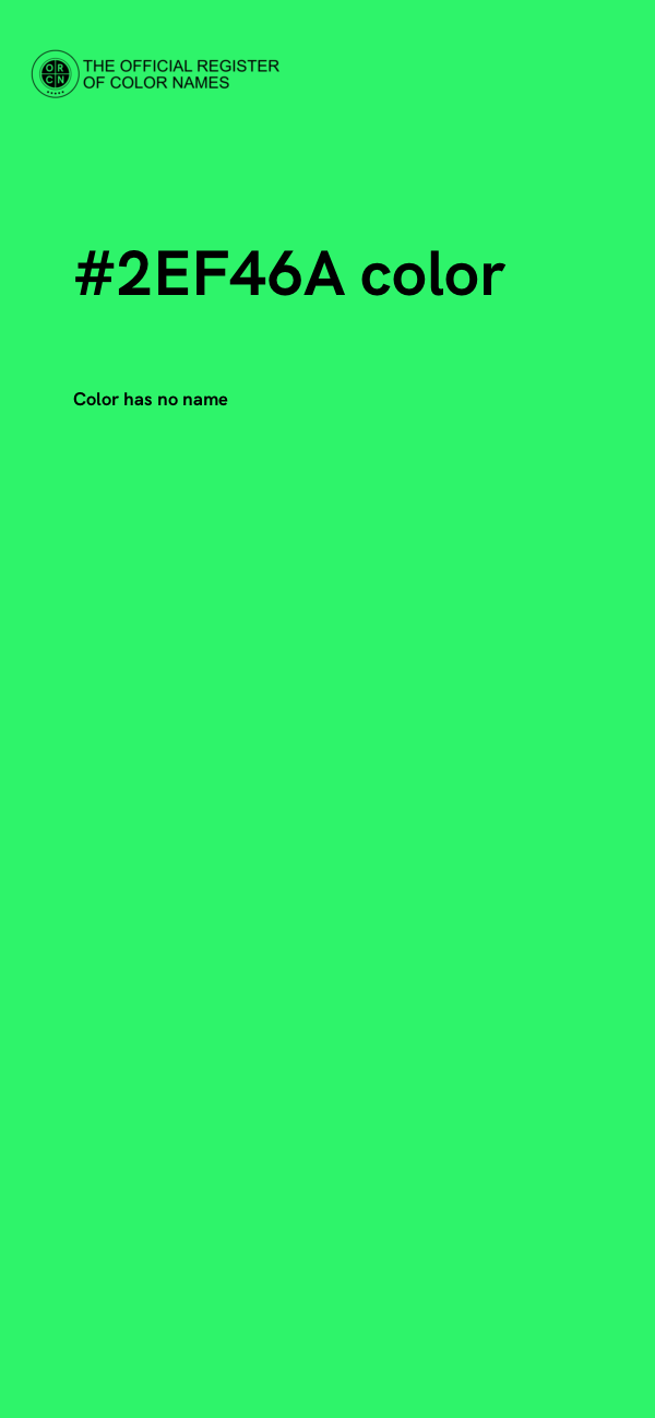 #2EF46A color image