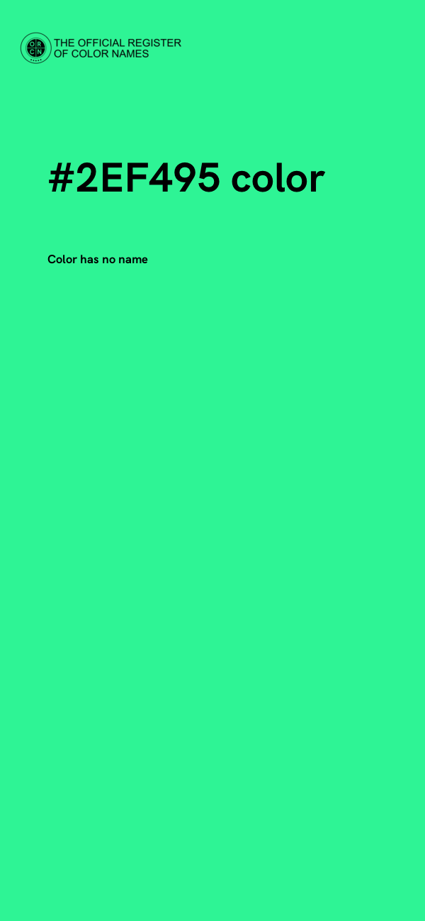 #2EF495 color image
