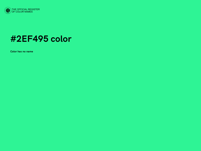 #2EF495 color image