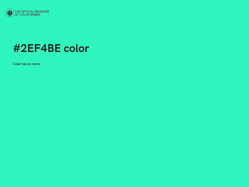 #2EF4BE color image