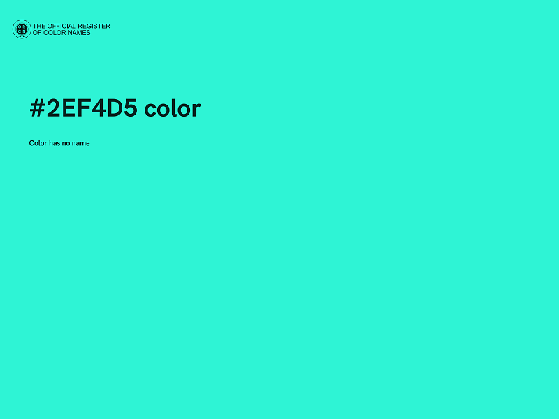 #2EF4D5 color image