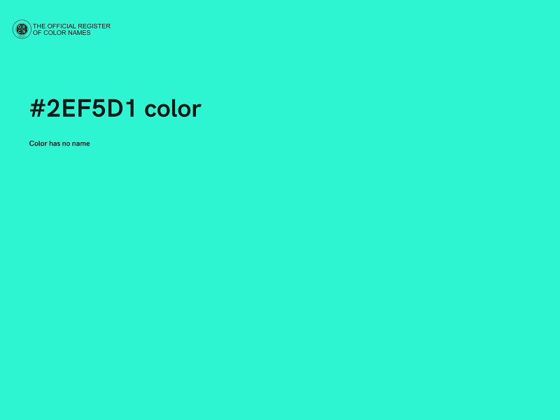 #2EF5D1 color image