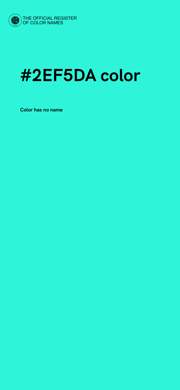 #2EF5DA color image