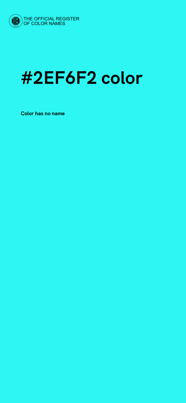 #2EF6F2 color image