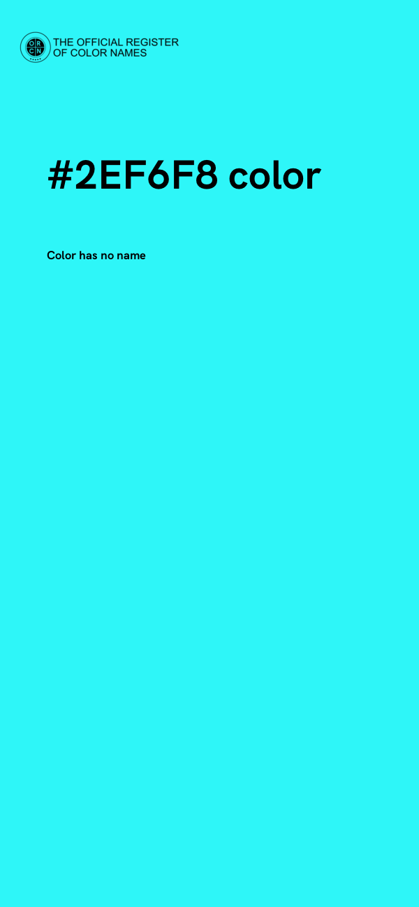#2EF6F8 color image