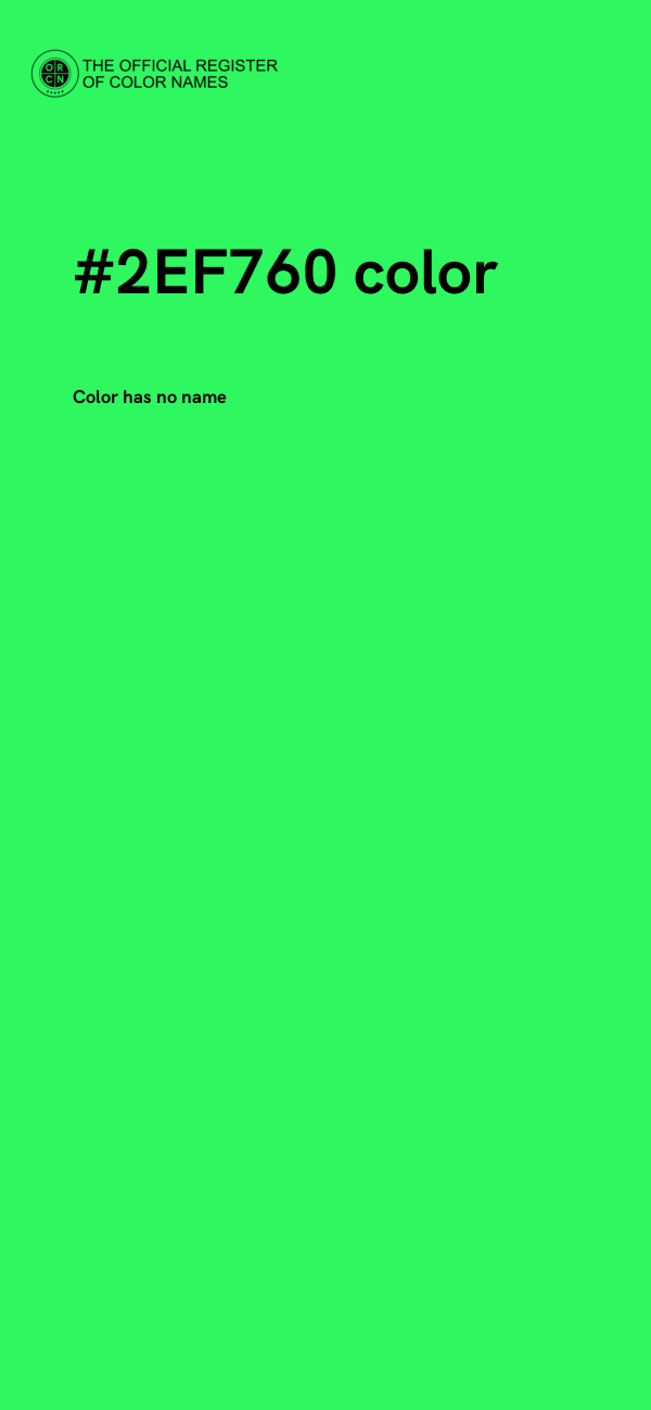 #2EF760 color image