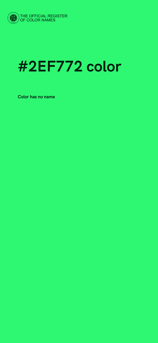#2EF772 color image