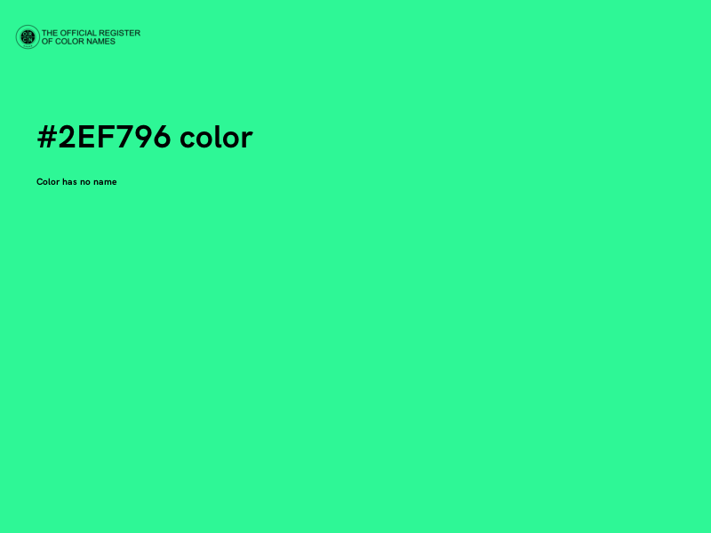 #2EF796 color image