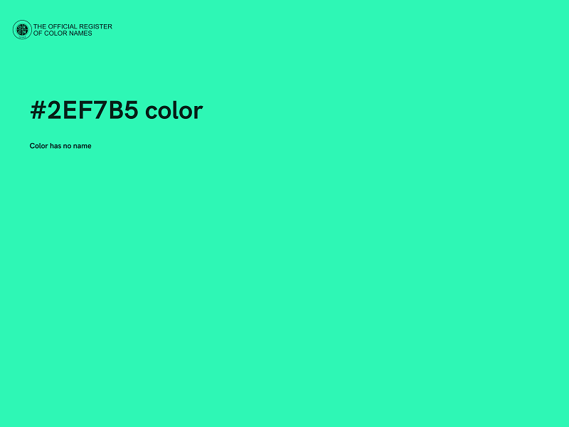 #2EF7B5 color image