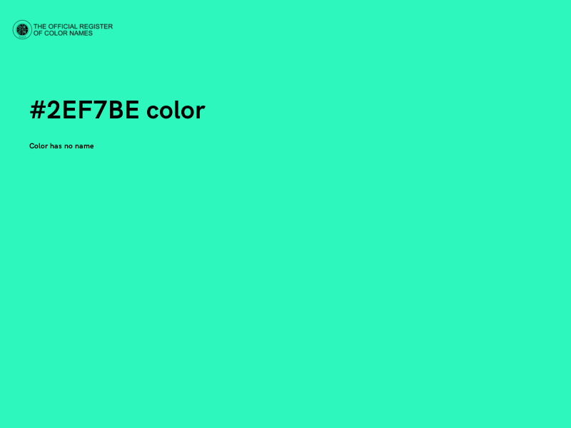 #2EF7BE color image