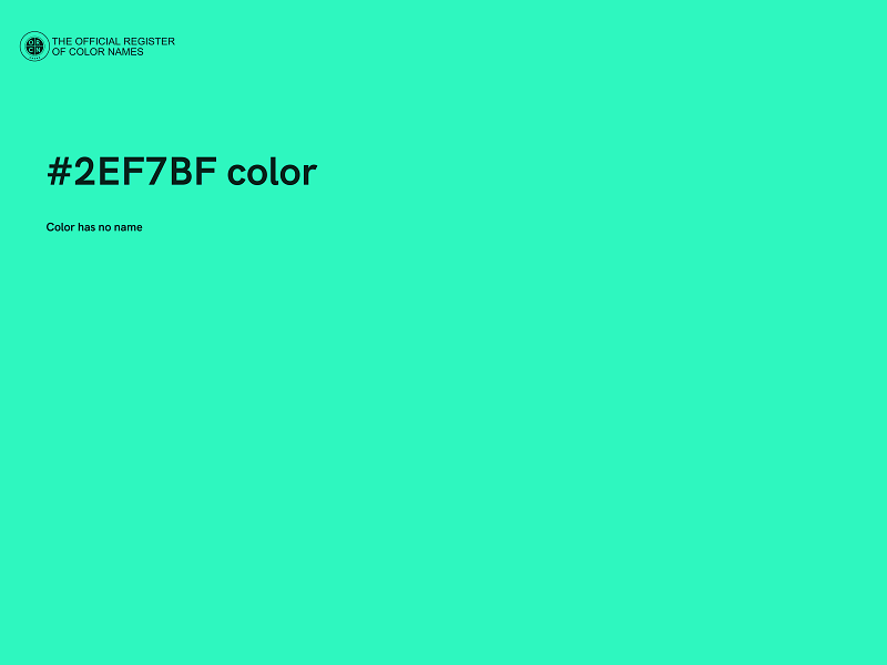 #2EF7BF color image