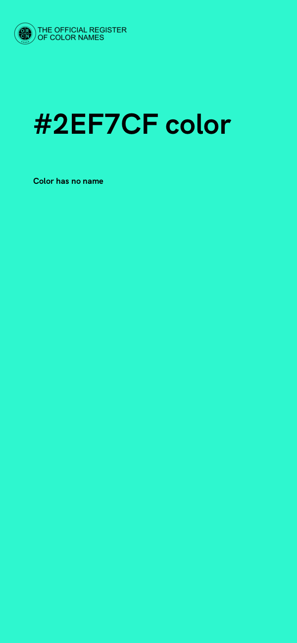 #2EF7CF color image