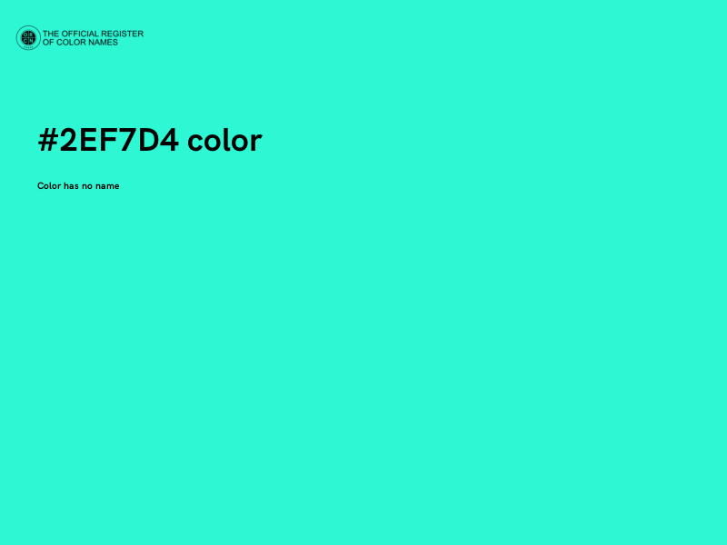 #2EF7D4 color image