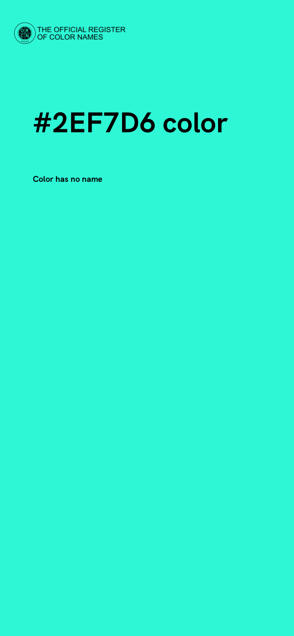 #2EF7D6 color image