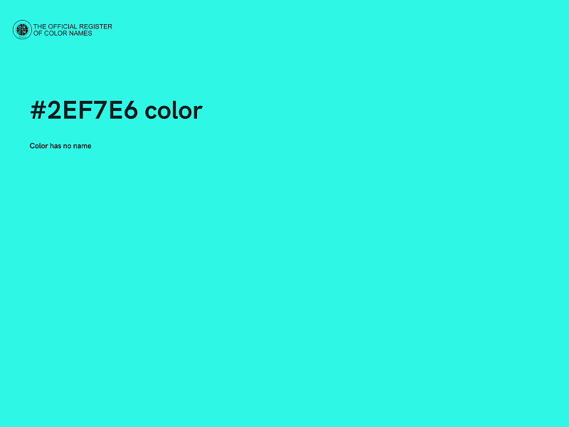 #2EF7E6 color image