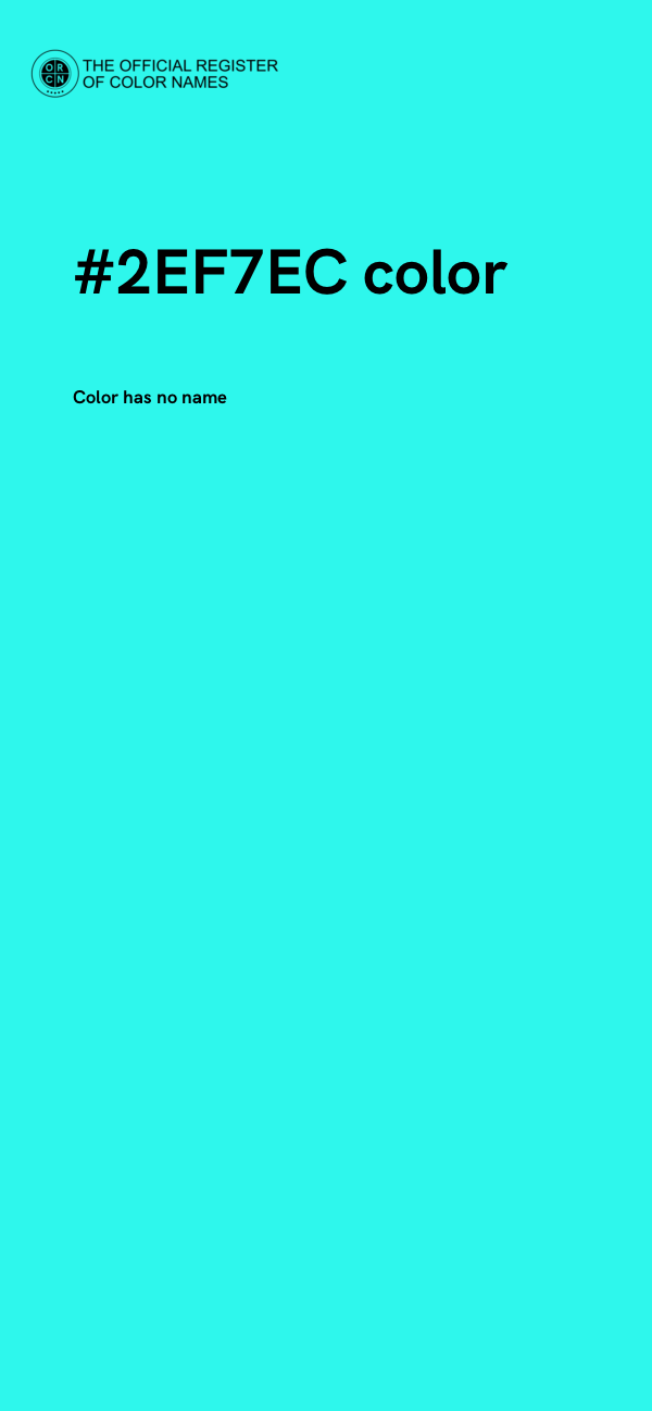 #2EF7EC color image