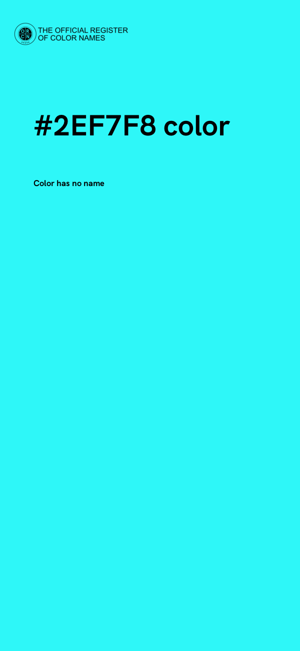 #2EF7F8 color image