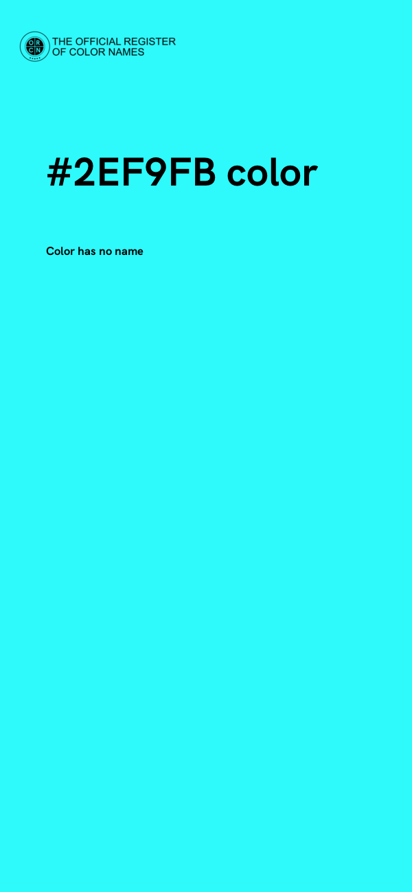 #2EF9FB color image