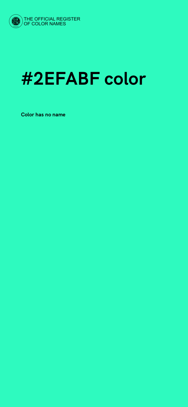 #2EFABF color image