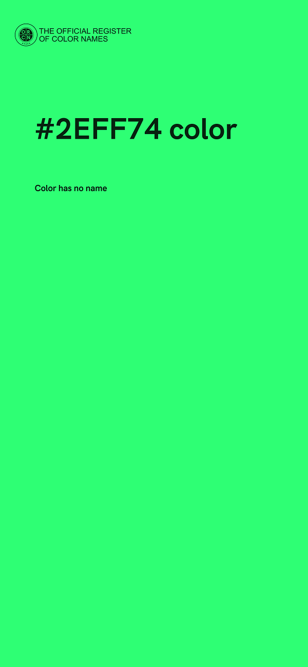 #2EFF74 color image