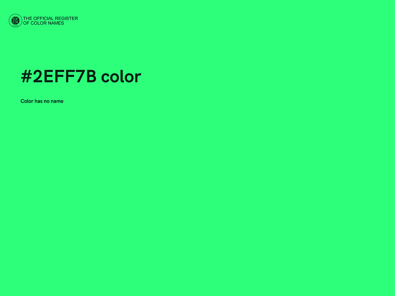 #2EFF7B color image