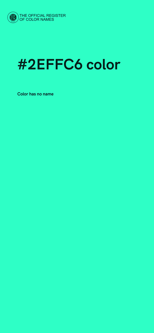 #2EFFC6 color image