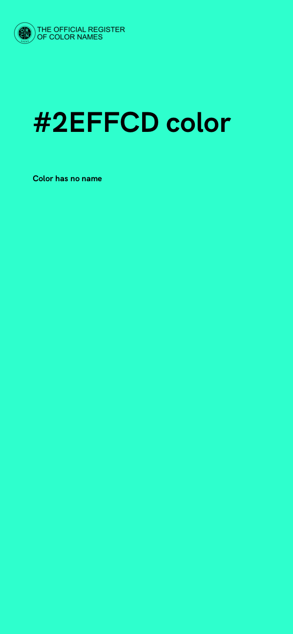 #2EFFCD color image