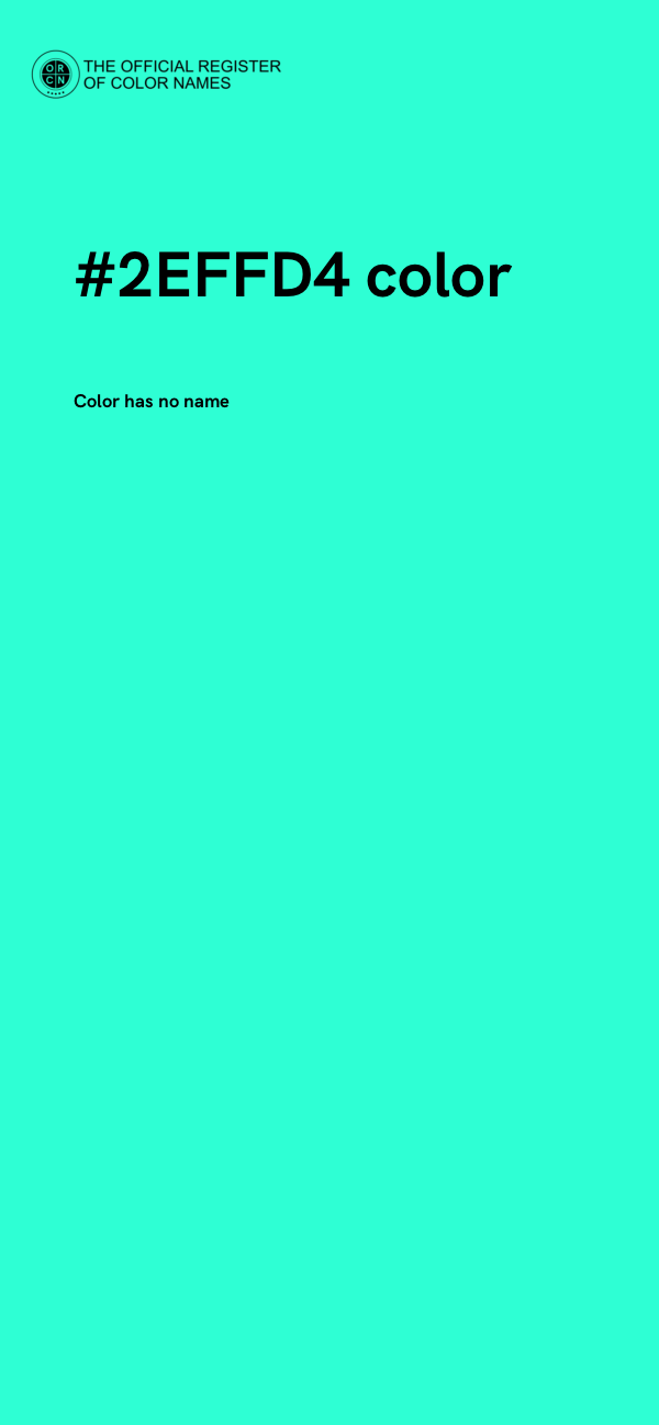 #2EFFD4 color image