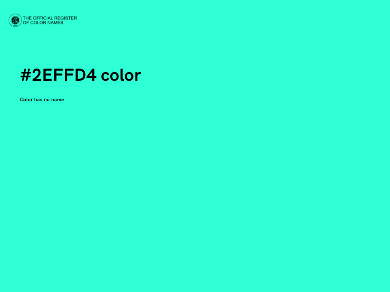 #2EFFD4 color image