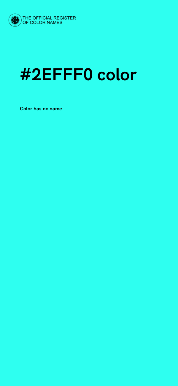 #2EFFF0 color image