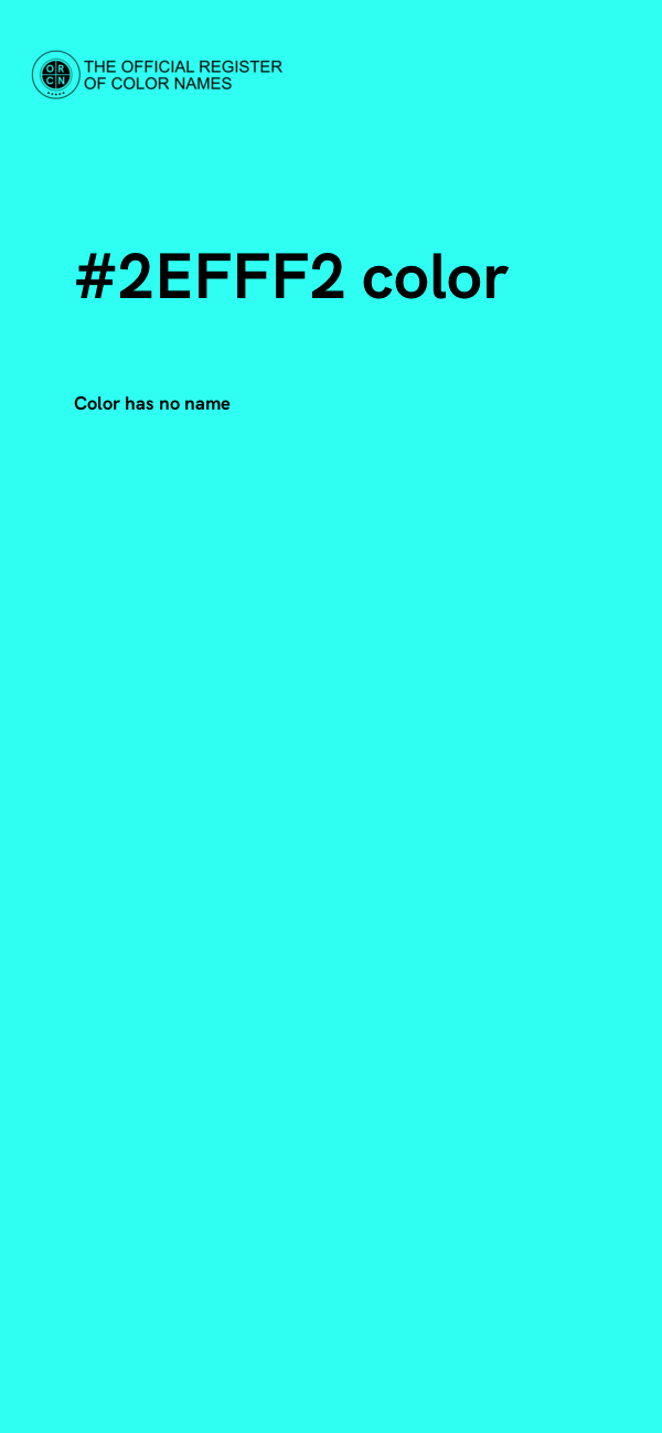 #2EFFF2 color image