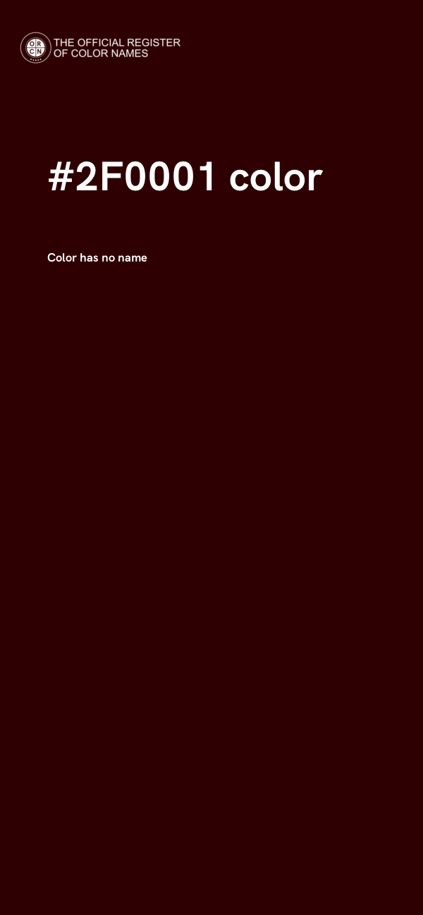 #2F0001 color image