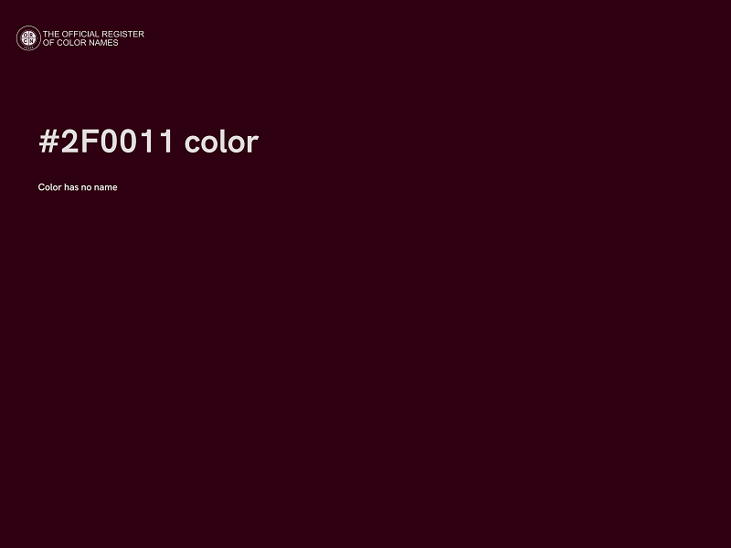 #2F0011 color image