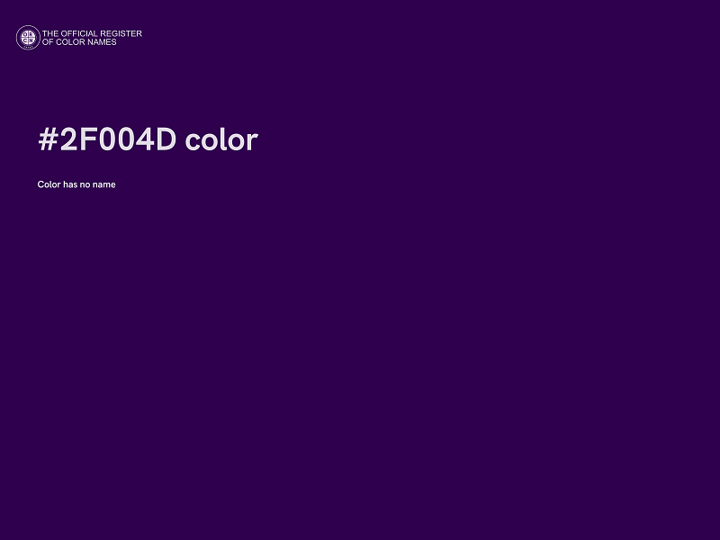 #2F004D color image