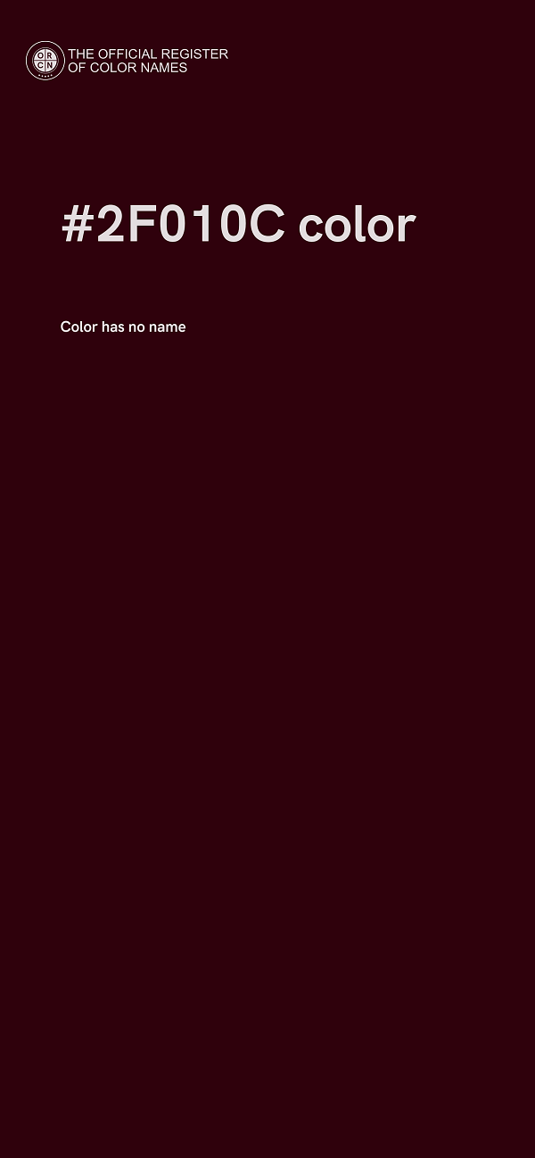 #2F010C color image