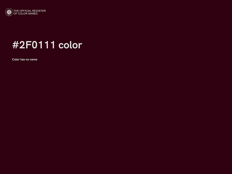 #2F0111 color image
