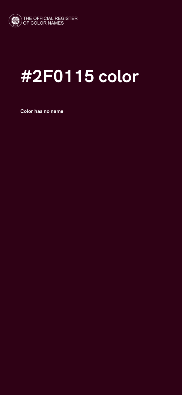 #2F0115 color image