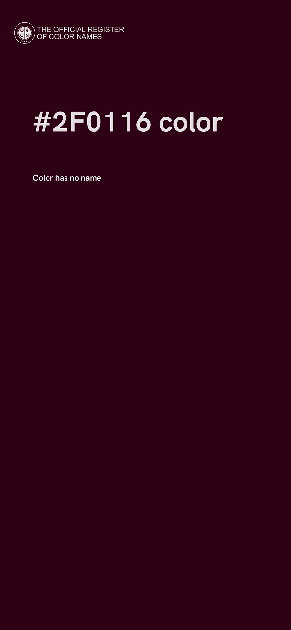 #2F0116 color image