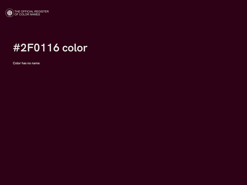 #2F0116 color image
