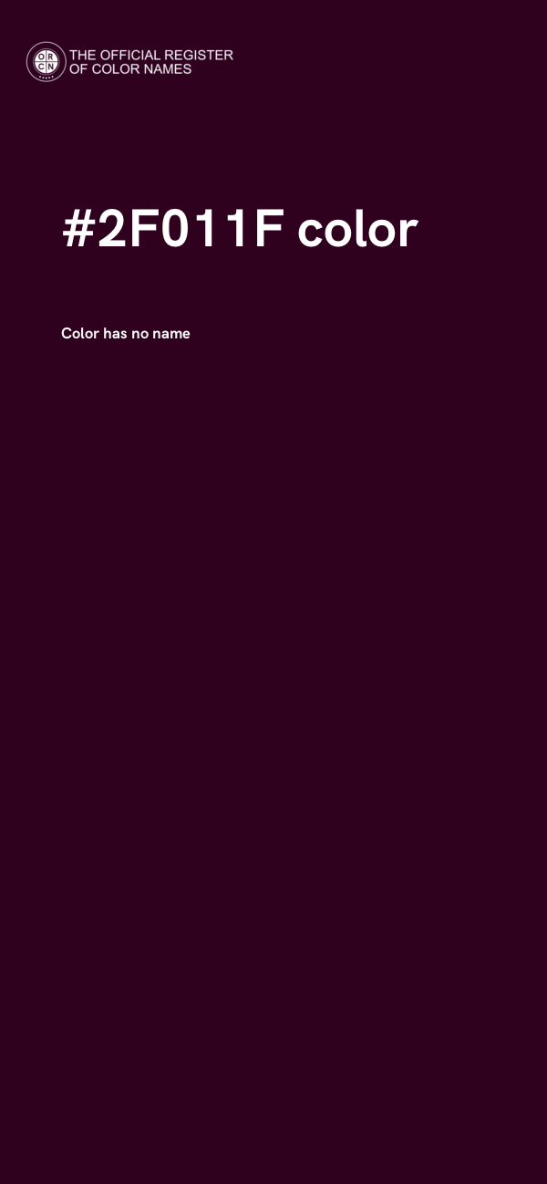 #2F011F color image