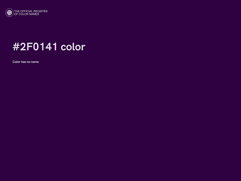 #2F0141 color image