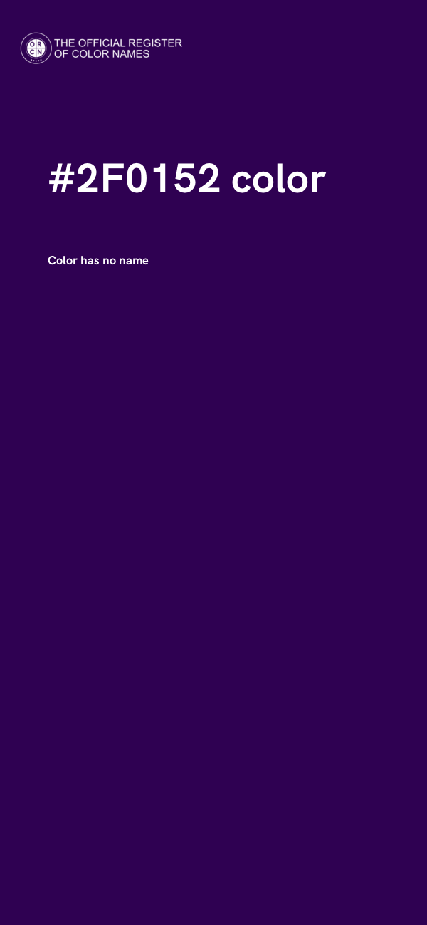 #2F0152 color image