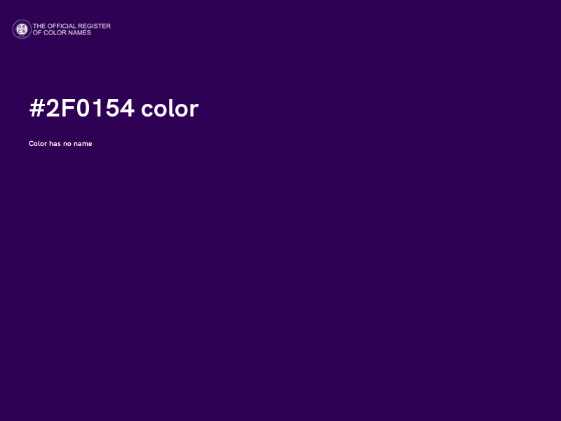 #2F0154 color image